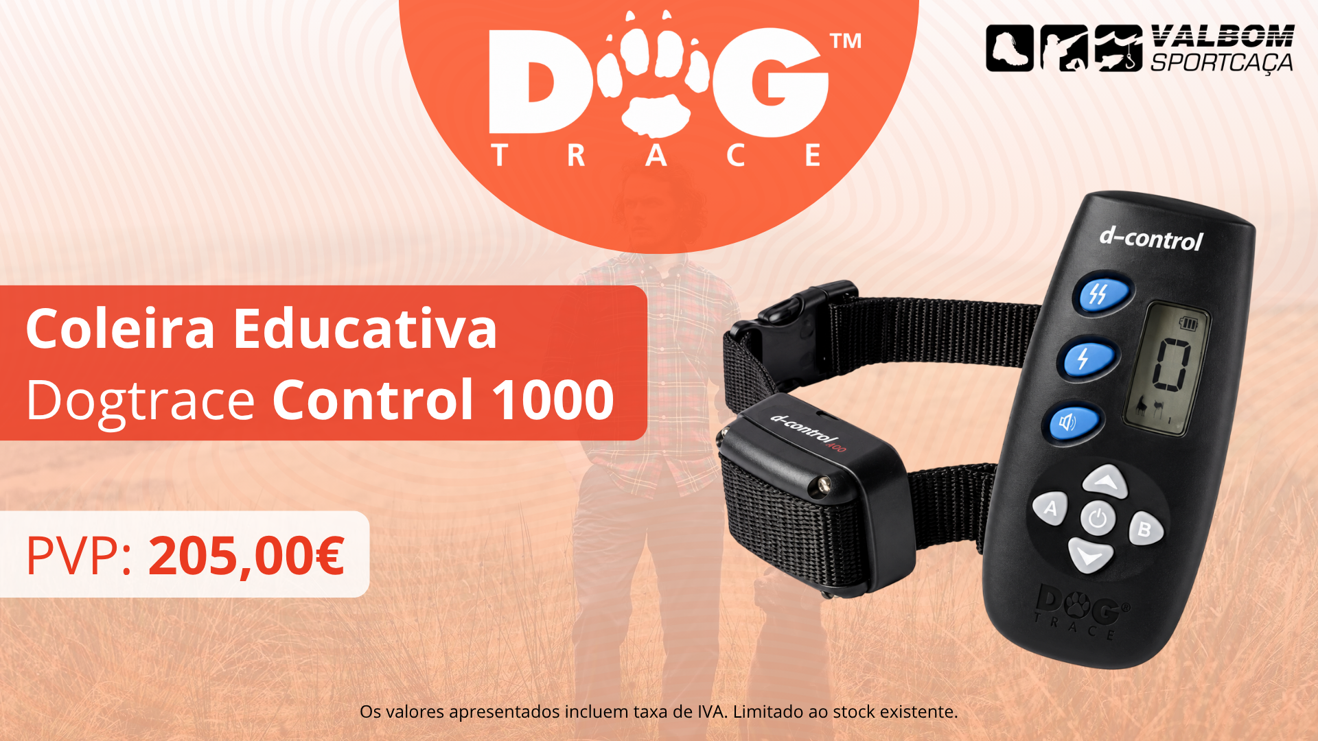 Coleira Educativa Dogtrace Control 1000